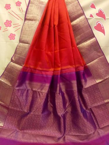 ARNI SILK HALF FINE ZARI SAREE WITH BLOUSE